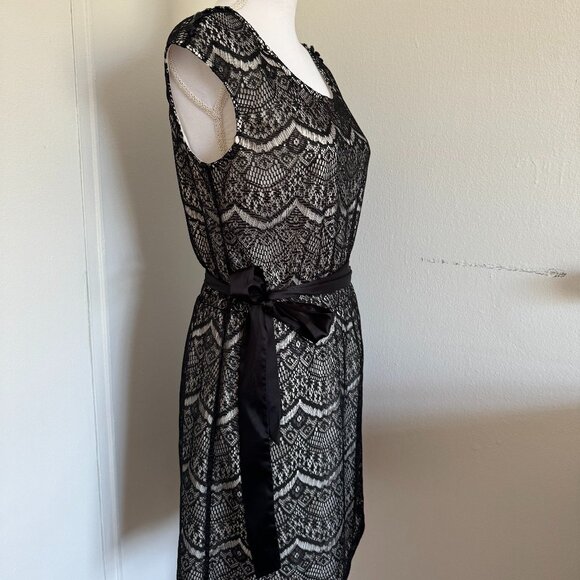 Guess Lace Black Dress Sleeveless - Picture 3 of 7